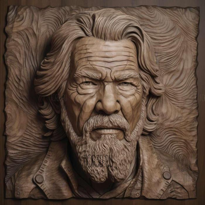 jeff bridges 3 stl model for CNC